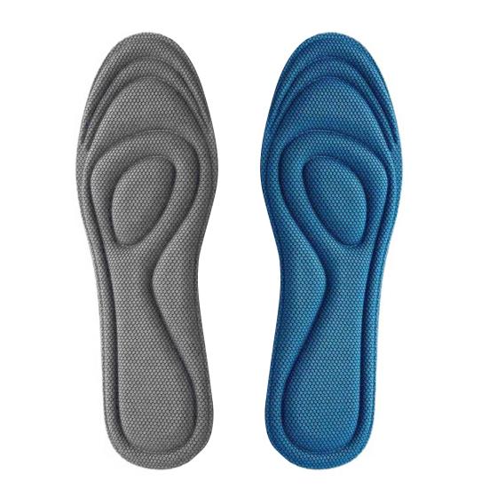 4D Memory Foam Orthopedic Insoles For Shoes Nano Antibacterial Deodorization Sweat Absorption Insert Sport Shoes Running Pads
