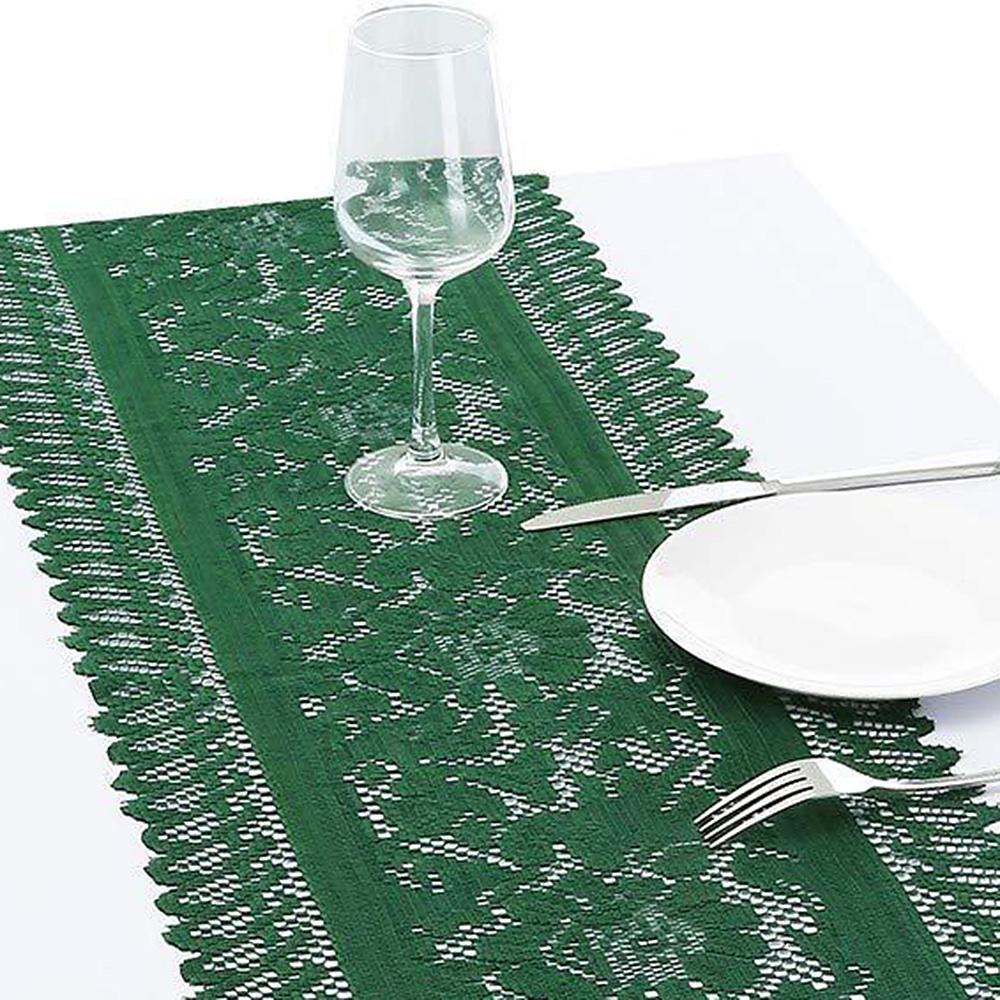 Christmas Long Table Runner Multi-size Lace Three-color Tablecloth Party Decoration Table Cover