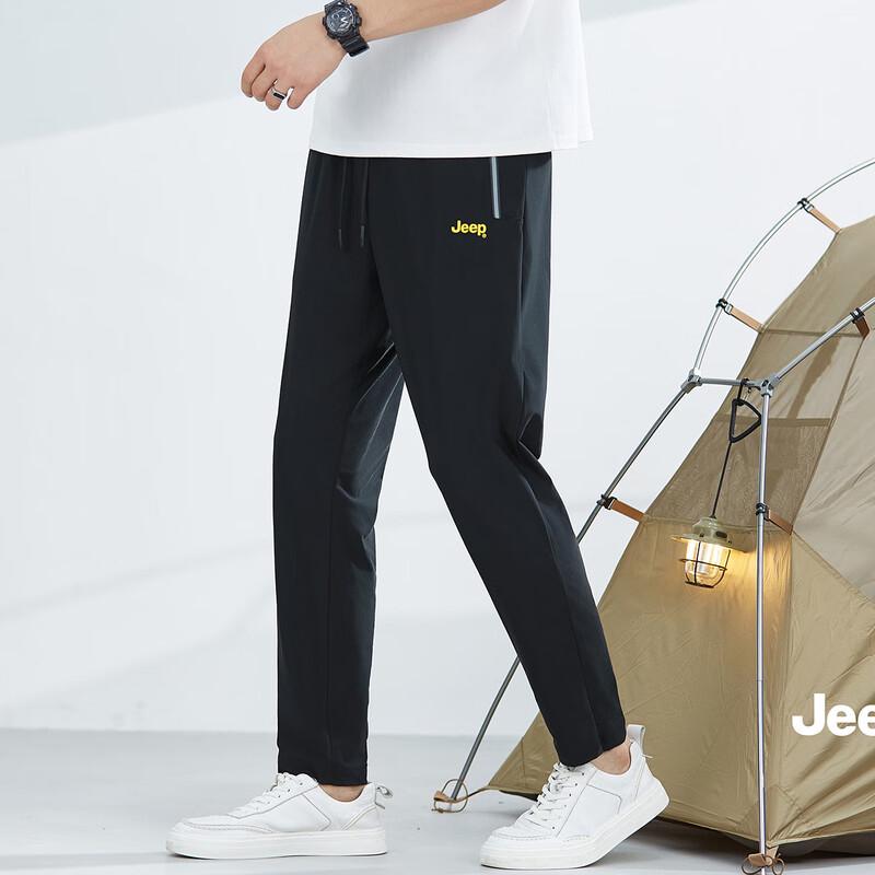 Jeep Мужские дышащие быстросохнущие повседневные брюки прямого кроя для улицы