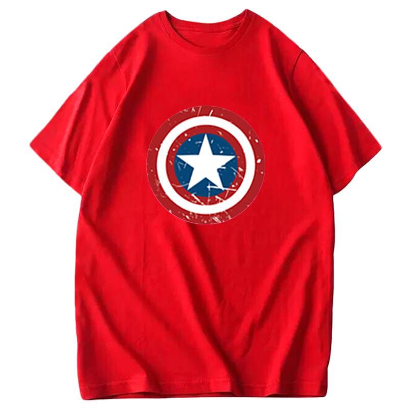 2026 New Fun Trend Shield Print Fashion Spring Unisexs Short Sleeve ParentChild Loose and Comfortable TShirt