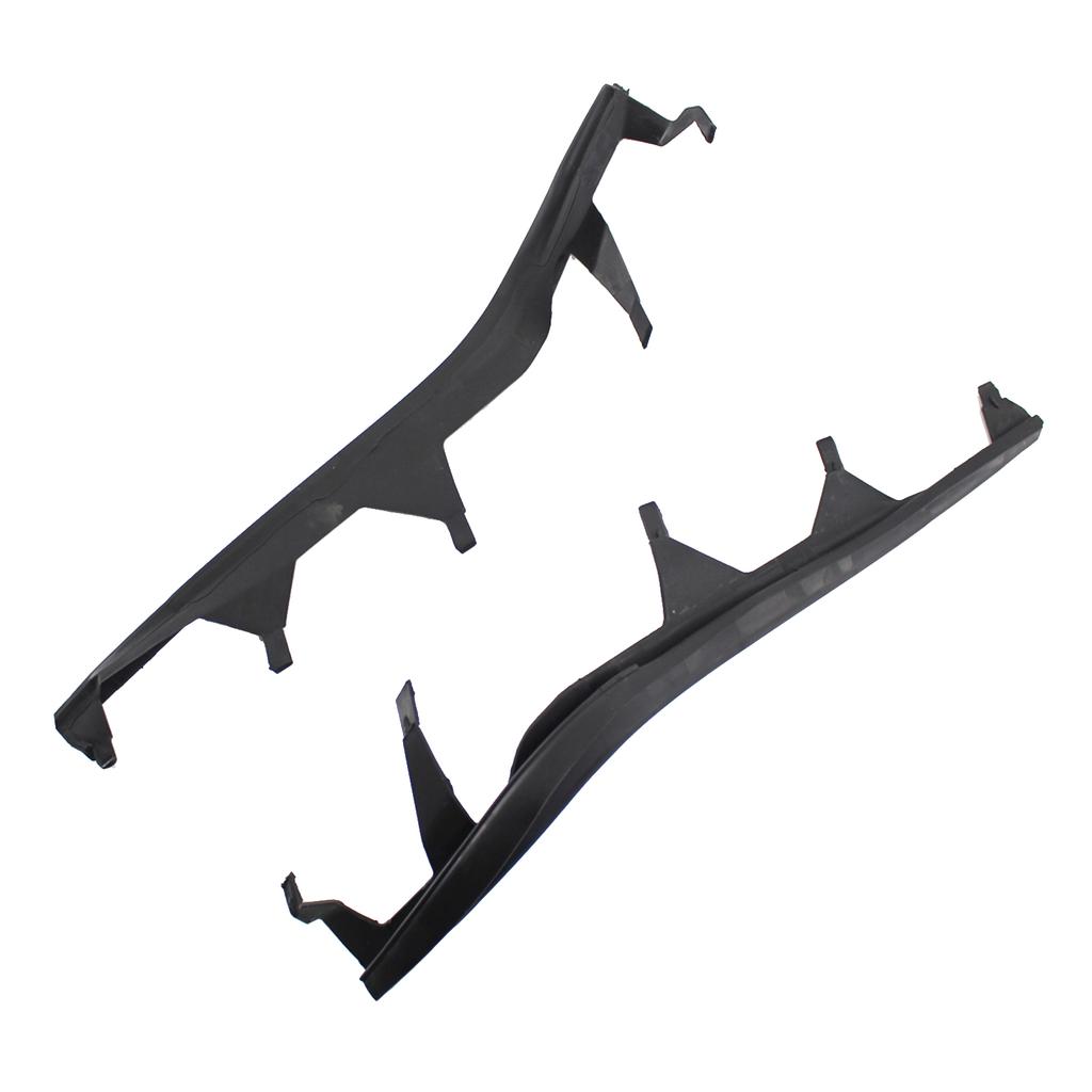 Left & Right One Pair Upper Headlight Cover Strips Replacement for BMW 3 Series E46 02 05(4 door)