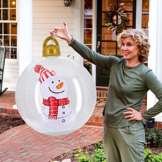 Yousheng уличный рождественский снежный шар надувной водонепроницаемый снеговик/рождественская елка/стиль Санта-Клауса гигантские большие шары рождественские украшения