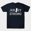 Мужская черная футболка с принтом The Jersey Strong Без швов Печать методом термопереноса Хлопковая футболка