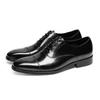 Fashion Genuine Leather Shoes Classic Gentleman Lace-up Wedding Formal Shoes Top Layer Cowhide Oxfords Elegant Party Banquet Dress Shoe