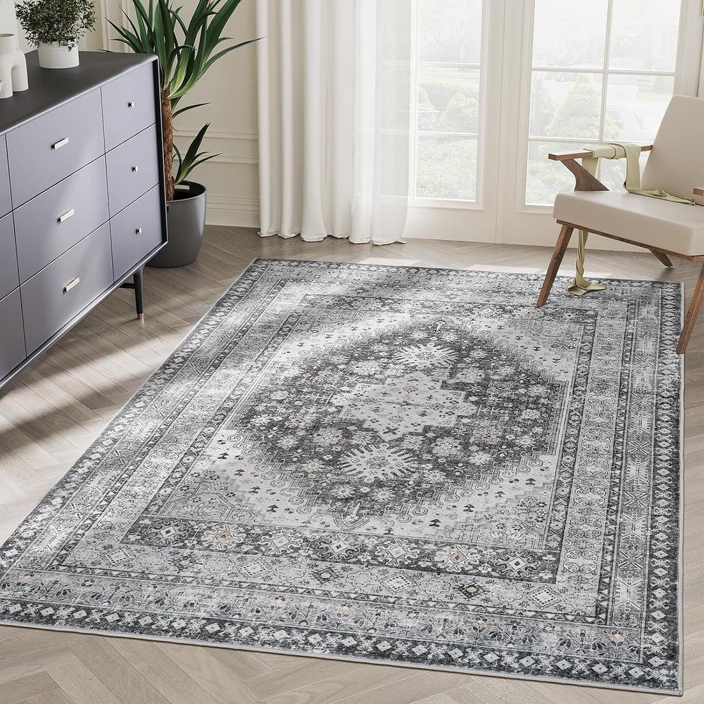 Винтажные ковры с цветочным узором Мягкий акцентный ковер Ковры большого размера Ковер с низким ворсом для гостиной спальни домашнего декора