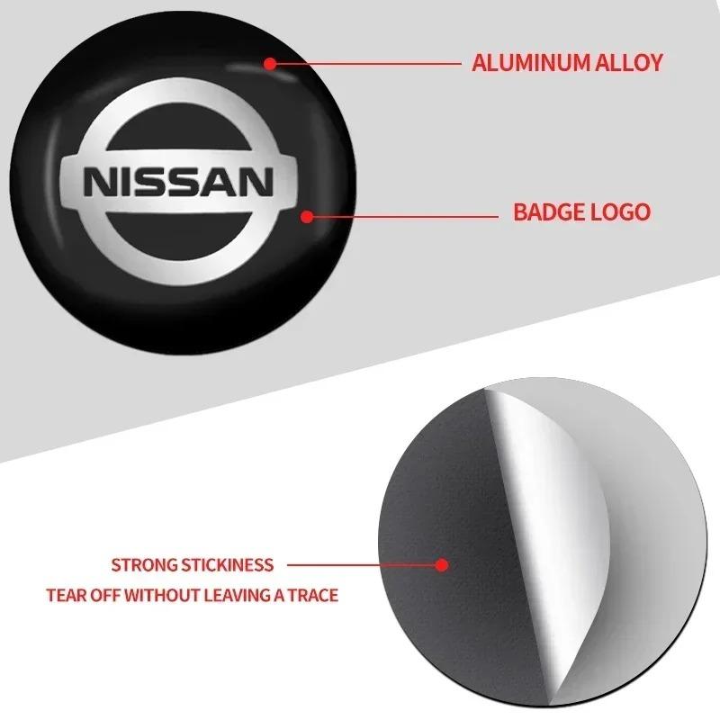 4pcs 56mm Car Wheel Center Decal Hub Sticker For Nissan X-trail Qashqai Note Juke Leaf Sentra Patrol Car Styling
