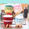 Toy Fruitcake Plush Cartoon Keychain Backpack Pendant Childrens Holiday Gift