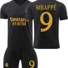Второй гостевой костюм Реал Мадрид Черный Винисиус Куртуа Беллингем Футбольный костюм