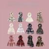 Japanese Retro Plaid Fringed Scarf Women'S Winter Warm Versatile Student Couple Scarf