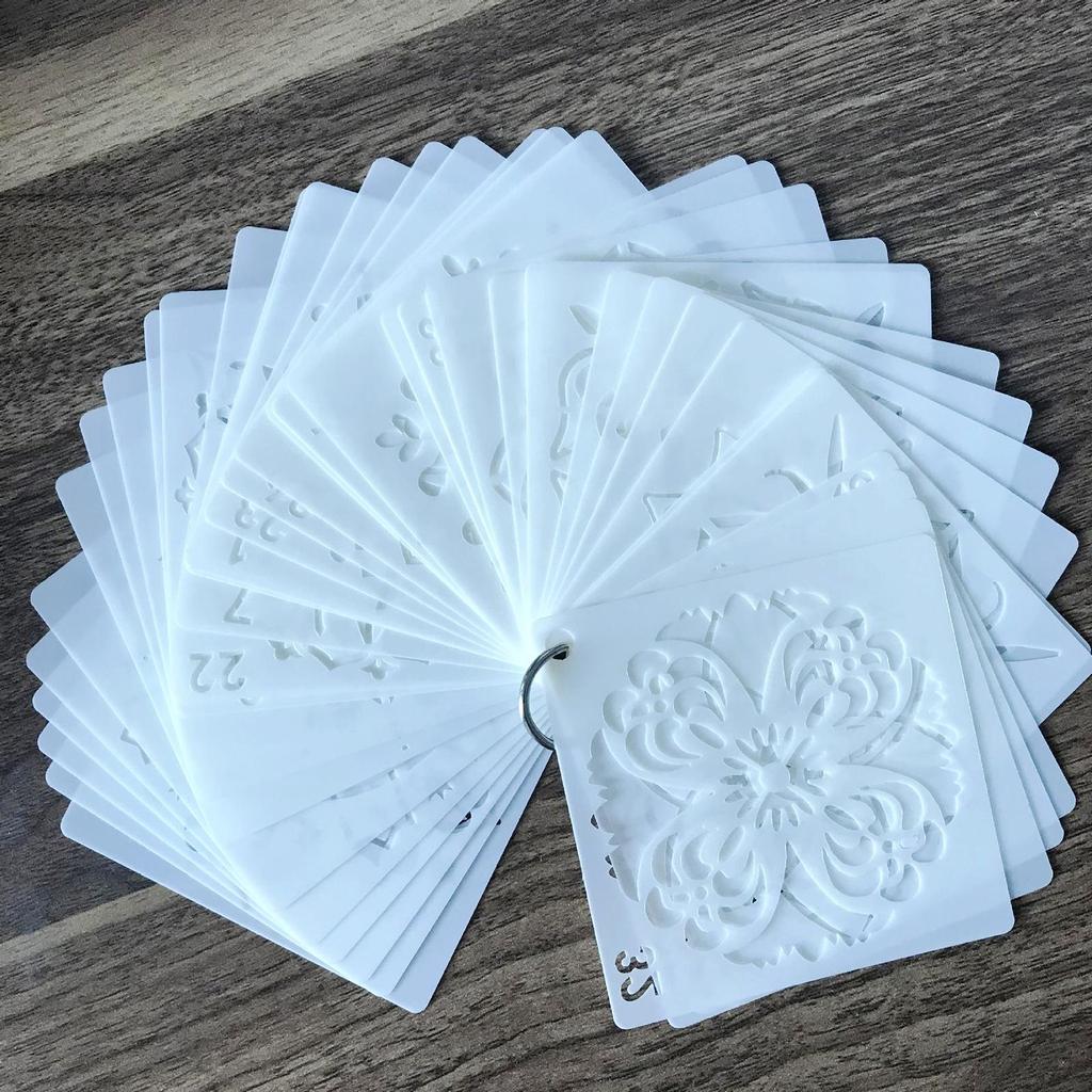 56x трафаретов мандалы многоразовые шаблоны для рисования для мебели альбом