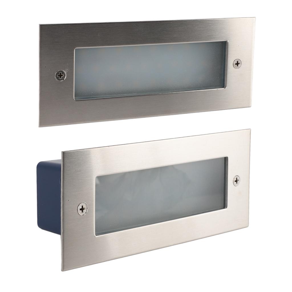 LED Step Light Indoor Outdoor Aluminum Alloy Waterproof Embedded Stair Wall Light 85 To 265V