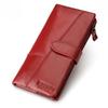 Fashion Mobile Phone Baotou Layer Cowhide Multi-slot Clutch Bag Casual Coin Bag Women's Leather Long Purse Bag