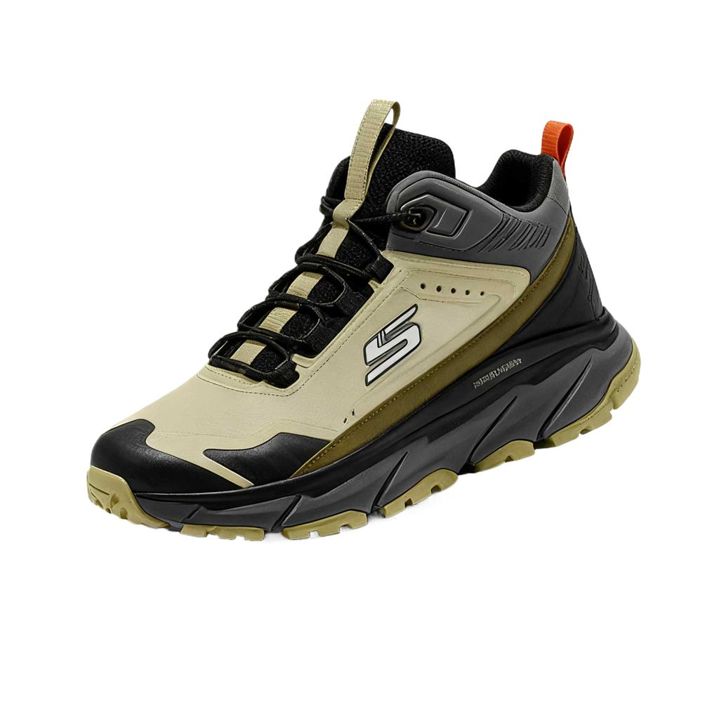 Skechers Мужские сетчатые универсальные дышащие кроссовки с принтом, амортизирующие, средней высоты, для активного отдыха, Мужская обувь 237413C-OLBK