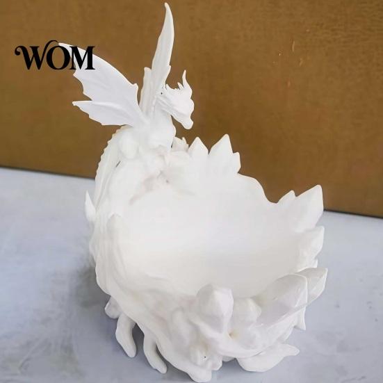 Entryway Catchall Tray Dragon Storage Bowl, 3D Printed Decorative Key Jewelry Holder for Colorful Home Decor Bowl Desktop Dressing Table, Unique