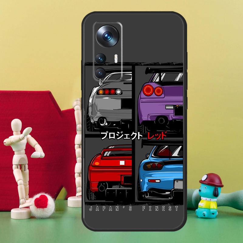 Спортивный автомобиль JDM Чехол для дрифта для Xiaomi 15T 14T 13T Pro 13 14 15 Ultra 17 Pro Max POCO F5 F6 F7 X5 X6 X7 Pro Чехол