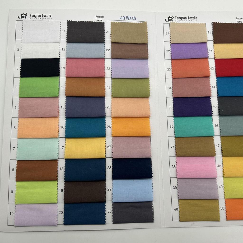 Ткань поплин из чистого хлопка, вымытая для детской одежды