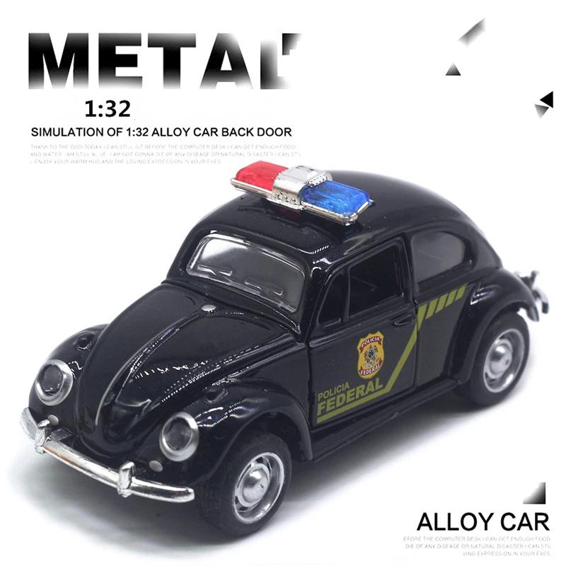 1:32 Литой металлический автомобиль Volkswagen Beetle Классическая модель игрушки с функцией pull-back Транспортные средства для подарков детям A931