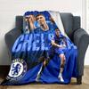 Chelsea Fc Football Player Blanket Soft & Cozy Great for Office Chair Office Picnics Four Seasons Universal Playful Design