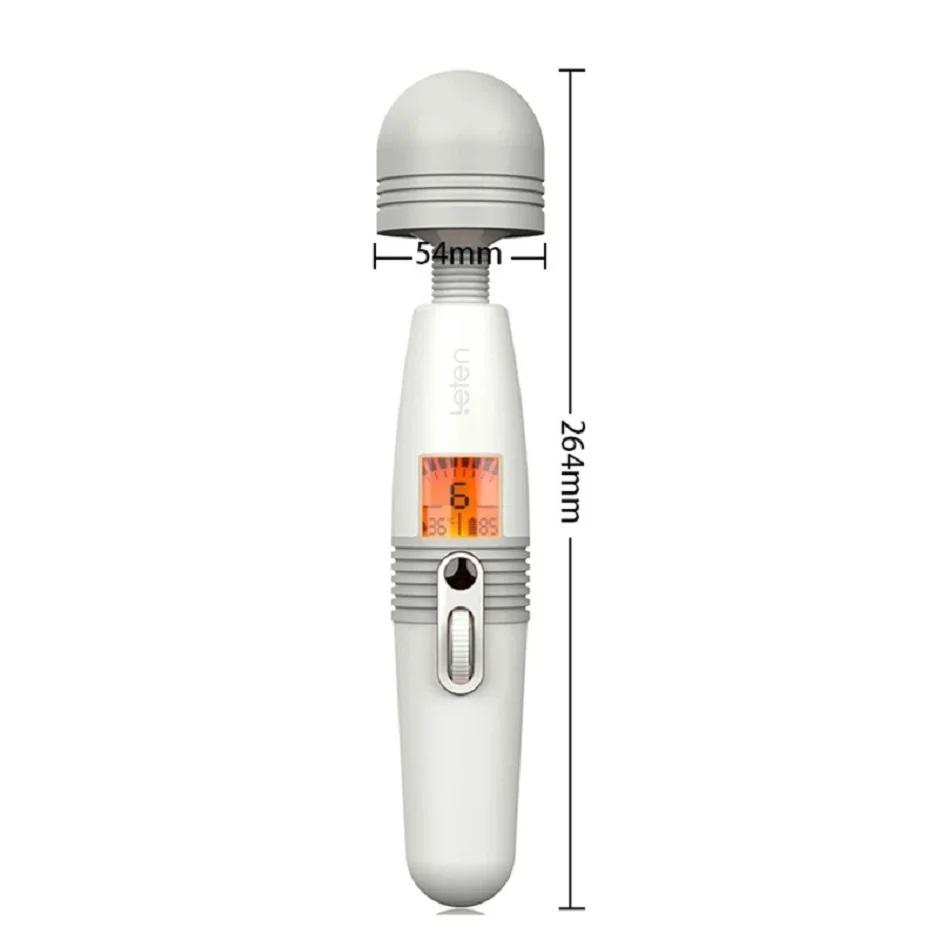 Leten Magic Wand Вибратор для женщин, зарядка через USB, большая AV-палка, женский массажер для точки G, стимулятор клитора, секс-игрушки для взрослых для женщин