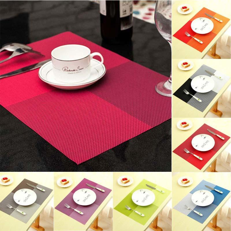 Коврик для столовых приборов ПВХ салфетки для обеденного стола коврик нескользящий набор салфеток для кухни аксессуары подставка под чашку подставка под вино кухонный инструмент
