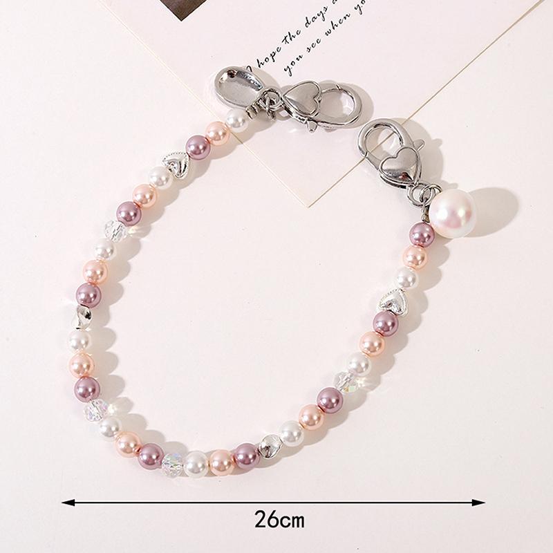 Цветной акриловый диагональный кукольный ремешок, цепочка с крестиком, ручная работа, бисерное украшение для сумки, чехол для мобильного телефона, кулон, ювелирное изделие