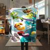 1 шт. Фланелевое одеяло с принтом Rayman, Высокое качество, Удобное для всех сезонов, Декор для дома, Тепло и уют, Идеально для Рождественских подарков129