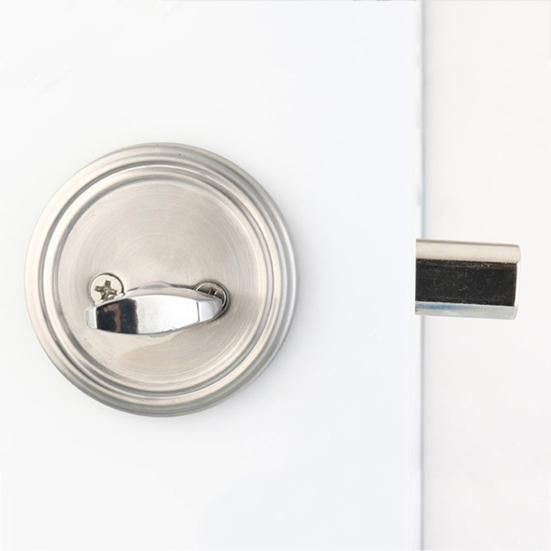 Круглые дверные ручки из нержавеющей стали, входные внутренние проходные замки, ключ