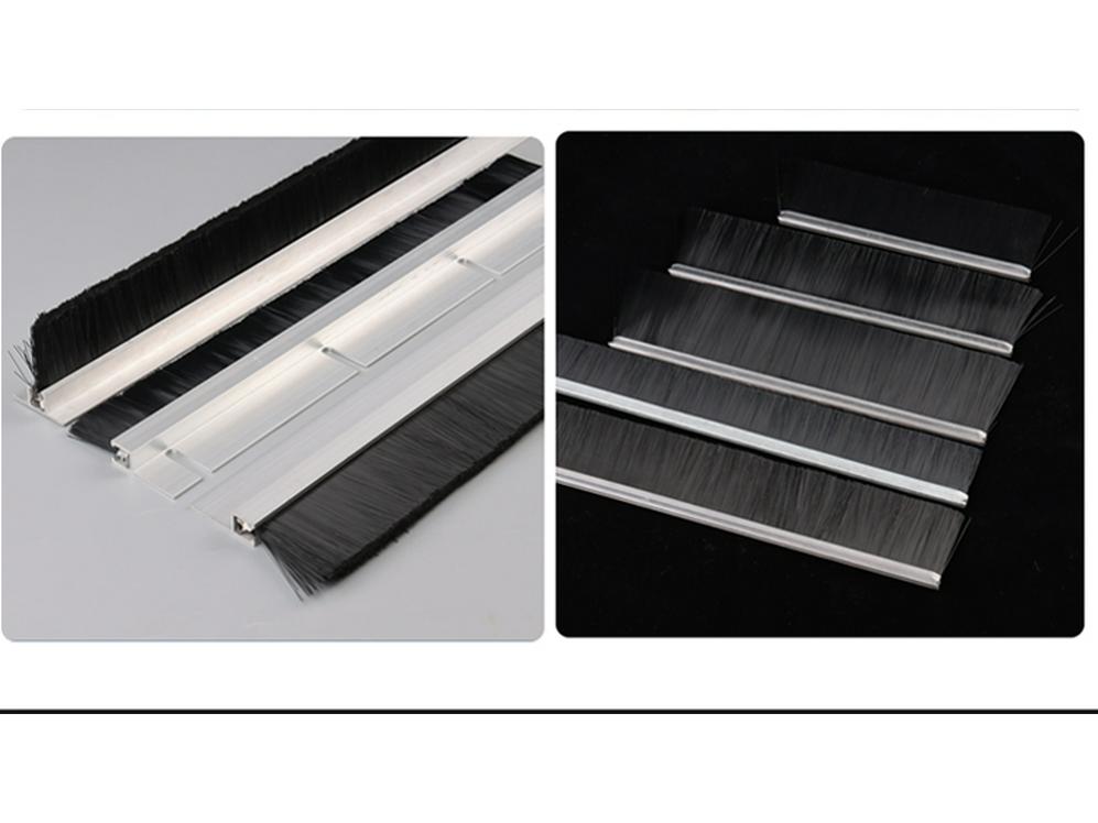 Коричневая специальная щетка с нейлоновой щетиной для пылезащитного уплотнения и вращающихся дверей