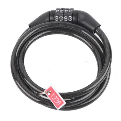 Велосипедный стальной тросовый замок Anti Thief Security 4-значный Outdoor Cycling Protect