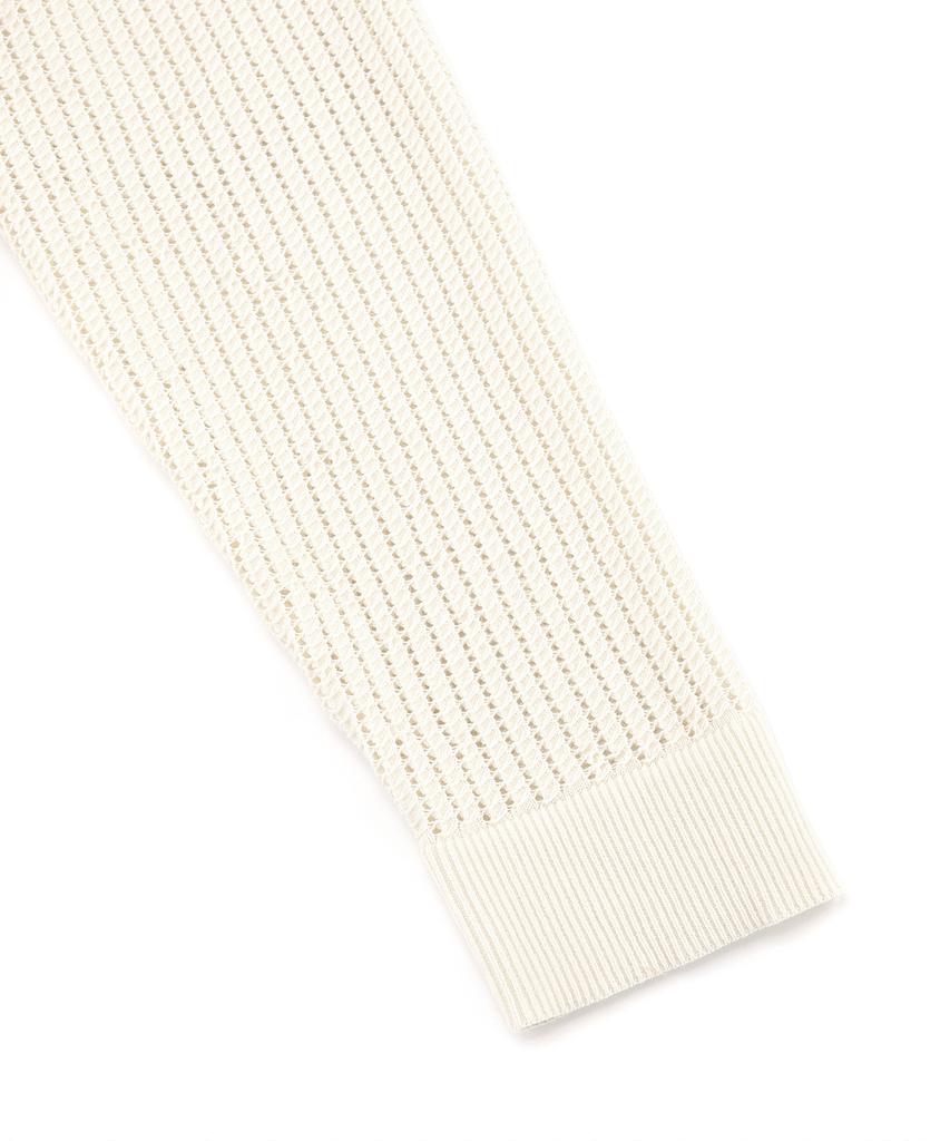 IL CORSO Mesh Collar Knit Ivory