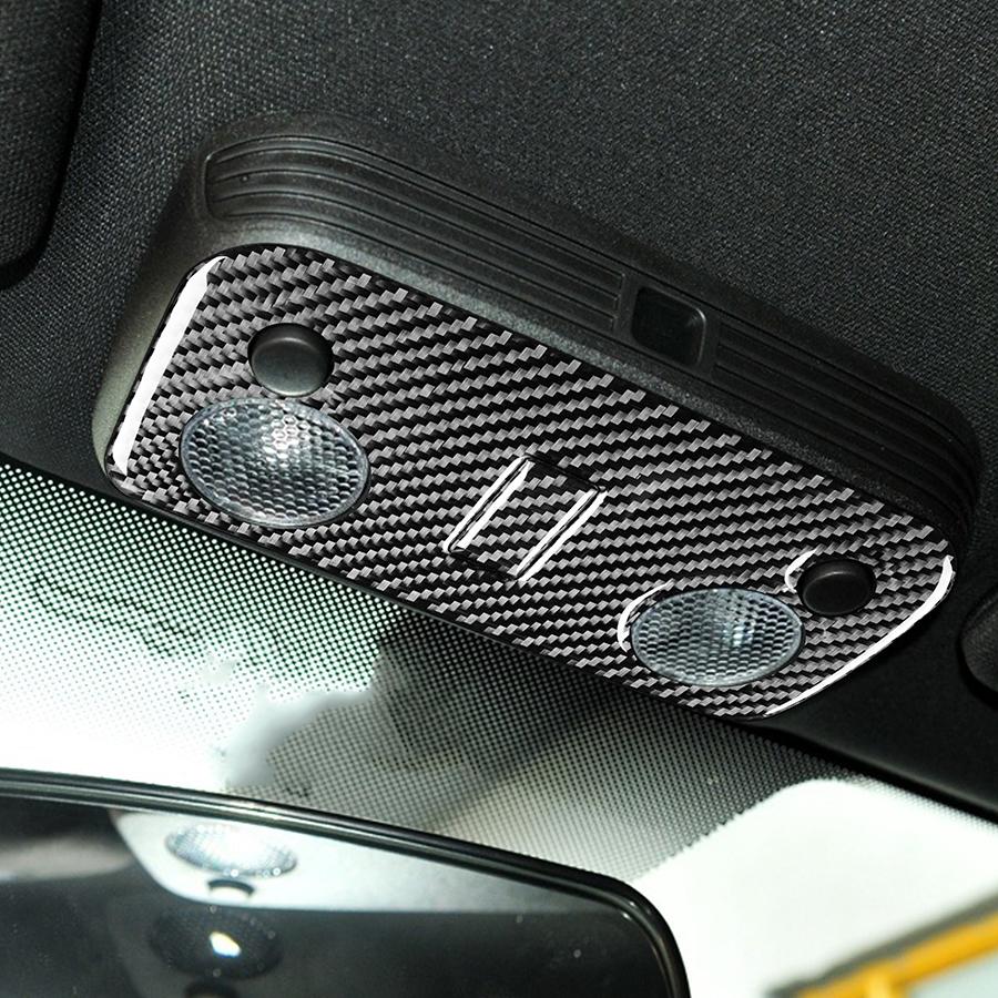 New Carbon Fiber Style Reading Light Button Panel Sticker For Ford Mustang GT 05-09