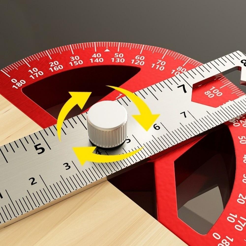 0-180 Degrees Construction Protractors 8/12 Inch Angle Ruler Angle Protractor Woodworking