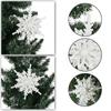 12cm Big Christmas Ice White 3D Snowflake Plastic Glitter Xmas Hanging Pendant for Home Party Wedding Tree Decoration Hot