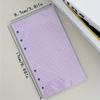 6-hole 40-page A6 Notebook with Color Refill, Grid/horizontal Line/blank Notebook Inner Core