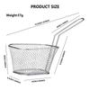 Корзина для жарки из нержавеющей стали Картофель фри по-западному Жареные куриные закуски Сетка для жарки Корзина Дренаж Поддержка Кухонные принадлежности