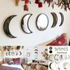 Acrylic Moon Phase Mirrors Living Decorative Mirror Wall Hanging Mirror Scandinavian Natural Home Decor For Bedroom Living Room