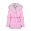 Fashion loose waist and thin big fur collar down cotton-padded clothes women's high-end warm winter thickened cotton-padded jacket