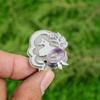 African Amethyst Gemstone 925 Silver Sister Solitaire Birthday Engagement Ring