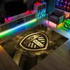 Leeds United Design Crystal Velvet Carpet Cozy Non?Slip Printed Rug For Bedroom Living Room Entrance