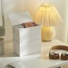 Transparent Flip Cotton Swab Box DIY Makeup Organizer Cotton Swab Storage Box  Office
