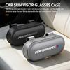 AAAQN1 Car Sun Visor Sunglasses Holder Box Anti Scratch Protection Case For BMW Performance Alpina iX7 X1 X2 M3 M6 X3 X4 X5 X6 E62
