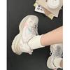 Queen Fan Hong Kong style platform dad shoes women's 2025 new summer high-end mesh versatile and lightweight sports shoes