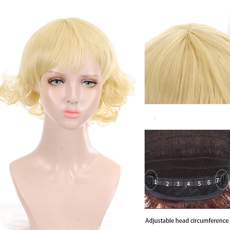 Синтетический короткий парик 25 см/10 дюймов, темно-коричневые вьющиеся волосы, модные женские парики с имитацией кожи головы