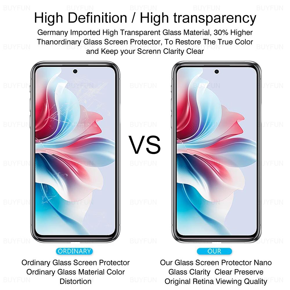 4 шт. закаленное стекло для oppo reno11 f 5g защитное стекло reno13 reno14 11 12 f fs a reno 11f 12f 13f 14f reno11f f11 стеклянная пленка