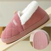Corduroy Slippers New Winter Cotton Home Couple Antimoisture Slippery Thick Bottom Cotton Shoes