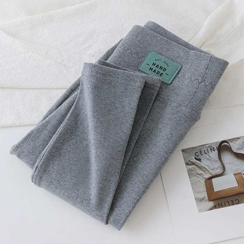 Хлопковые леггинсы из овечьей шерсти для женской зимы, новые, с высокой талией, теплые и начесанные, утолщенная верхняя одежда большого размера, длинные кальсоны