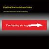 ZOCI Reflective Pipe Flow Arrow Labels