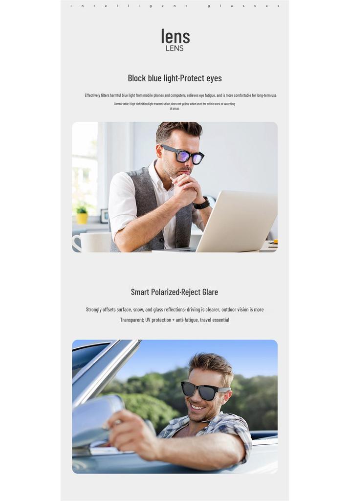 2026 AI Smart Glasses: HD Camera, Video Recording, Image Recognition & Translation