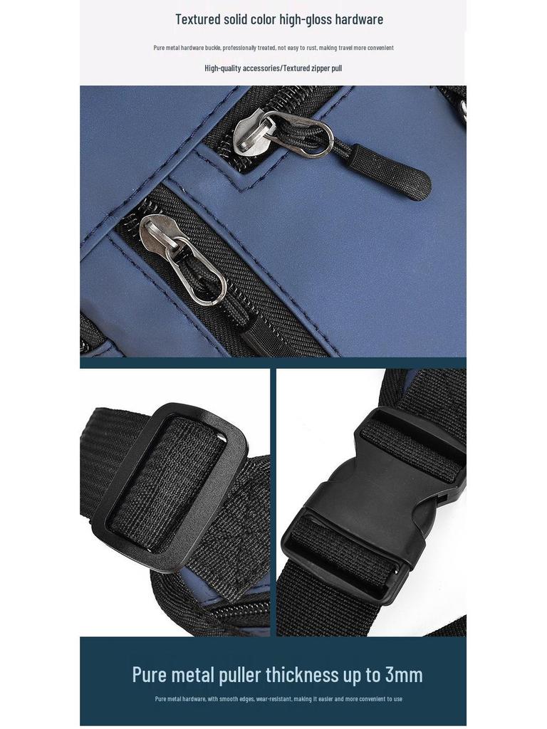 Мужская многофункциональная водонепроницаемая набедренная сумка кроссбоди для повседневных занятий спортом и велоспорта