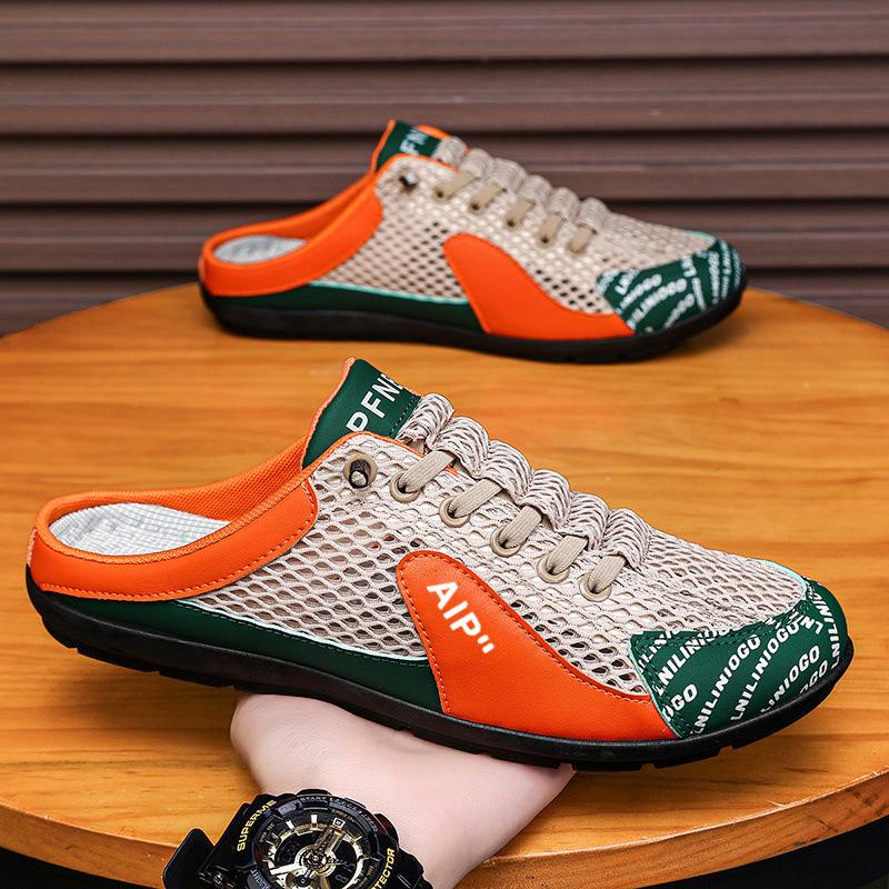 Men's shoes summer mesh breathable casual shoes lightweight soft-soled running shoes trendy Forrest Gump shoes versatile men's board shoes